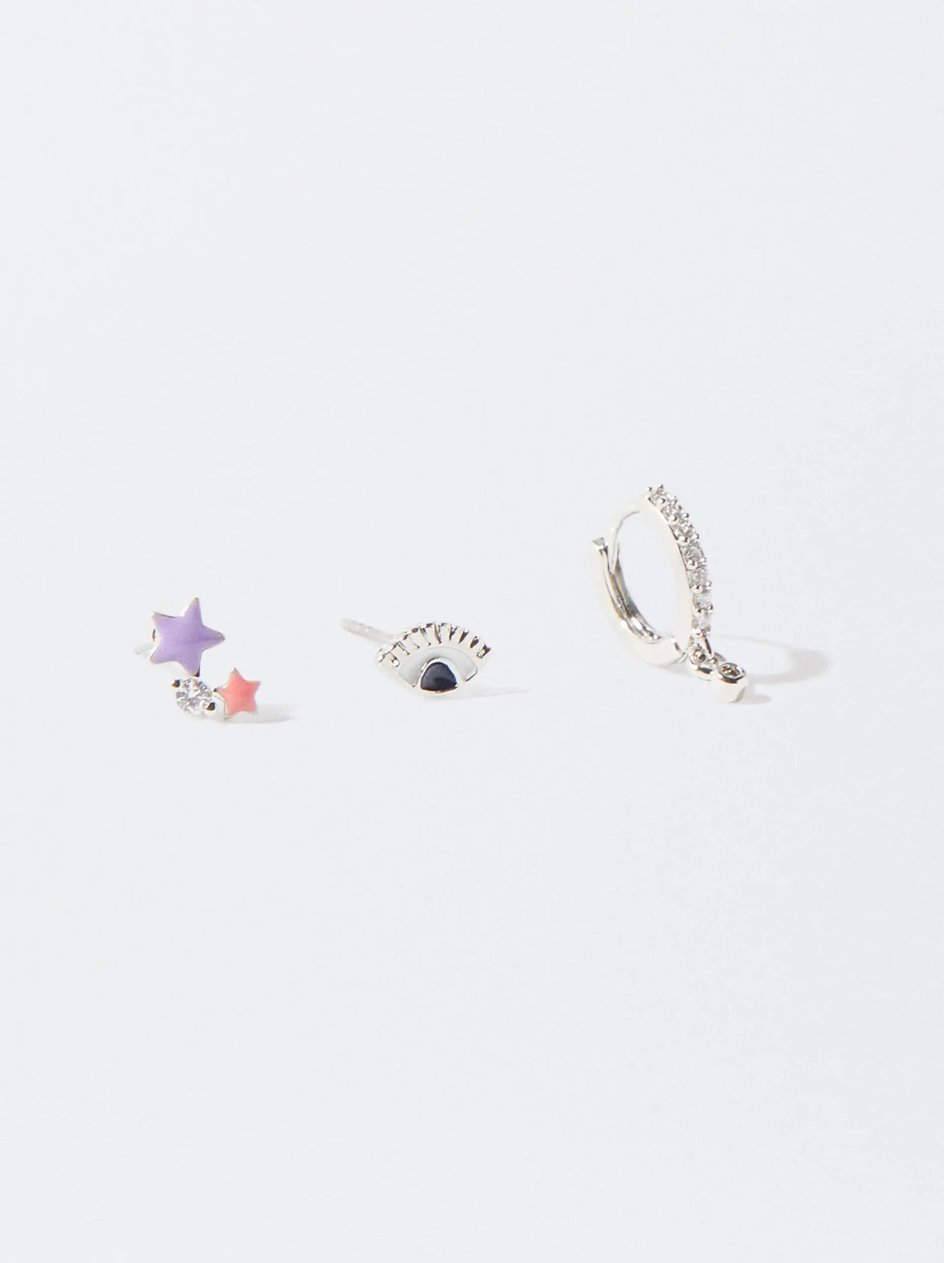 PARFOIS Conjunto De Pendientes Con Circonitas Multicor Shop