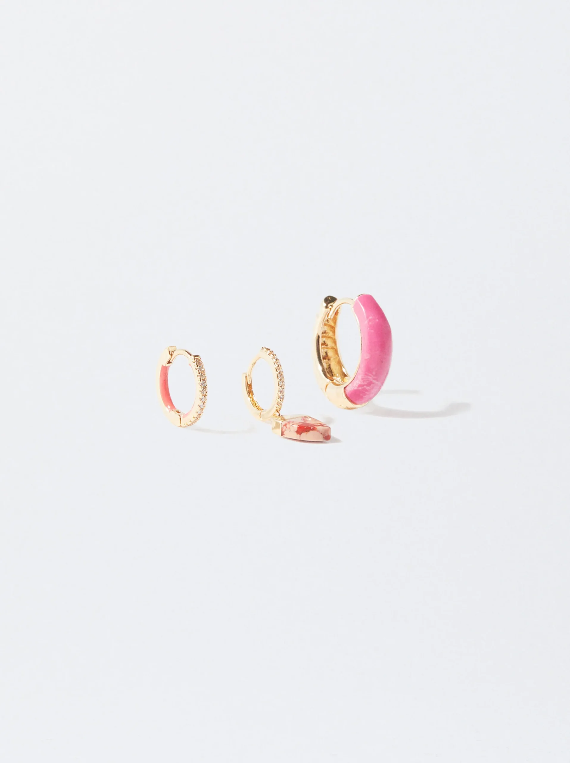 PARFOIS Conjunto De Pendientes Con Piedra Multicor Best Sale