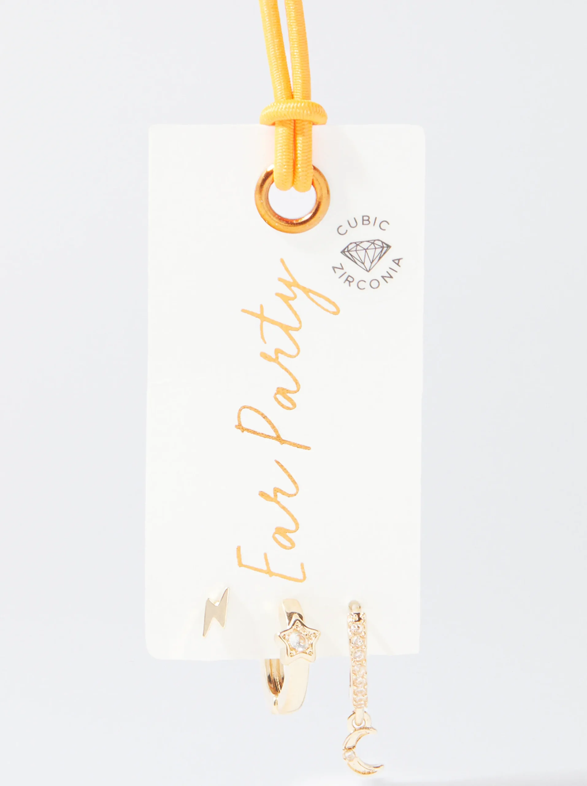 PARFOIS Conjunto De Pendientes Con Circonitas Dorado Best