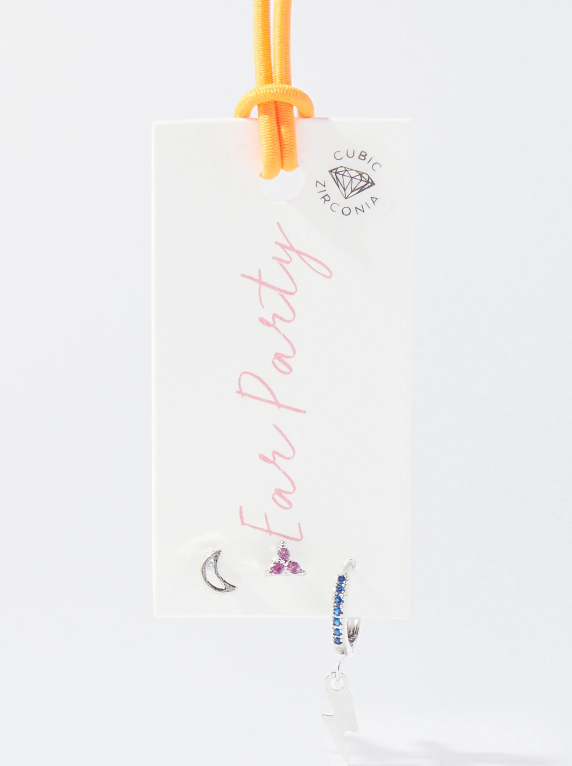 PARFOIS Conjunto De Pendientes Con Circonitas Multicor Online