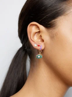PARFOIS Conjunto De Pendientes Con Circonitas Multicor Online