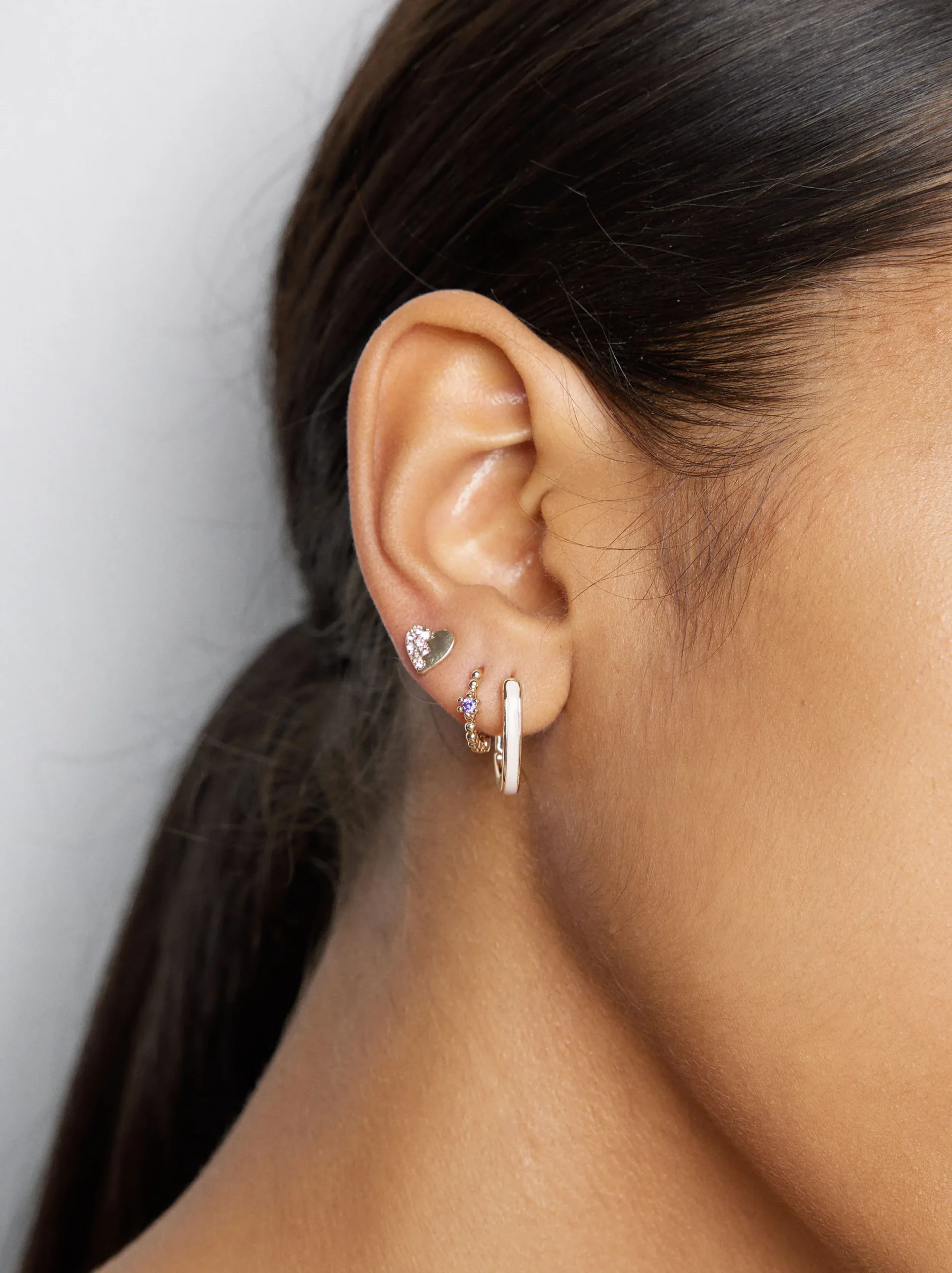 PARFOIS Conjunto De Pendientes Con Circonitas Multicor Hot