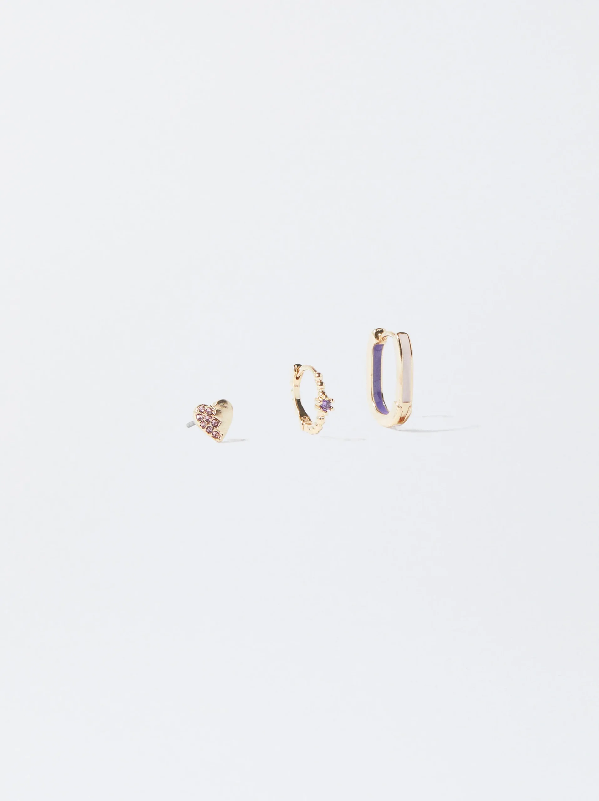 PARFOIS Conjunto De Pendientes Con Circonitas Multicor Hot