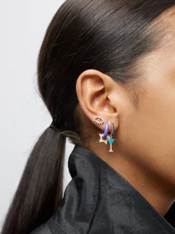 PARFOIS Conjunto De Pendientes Con Charms Y Circonitas Multicor Hot