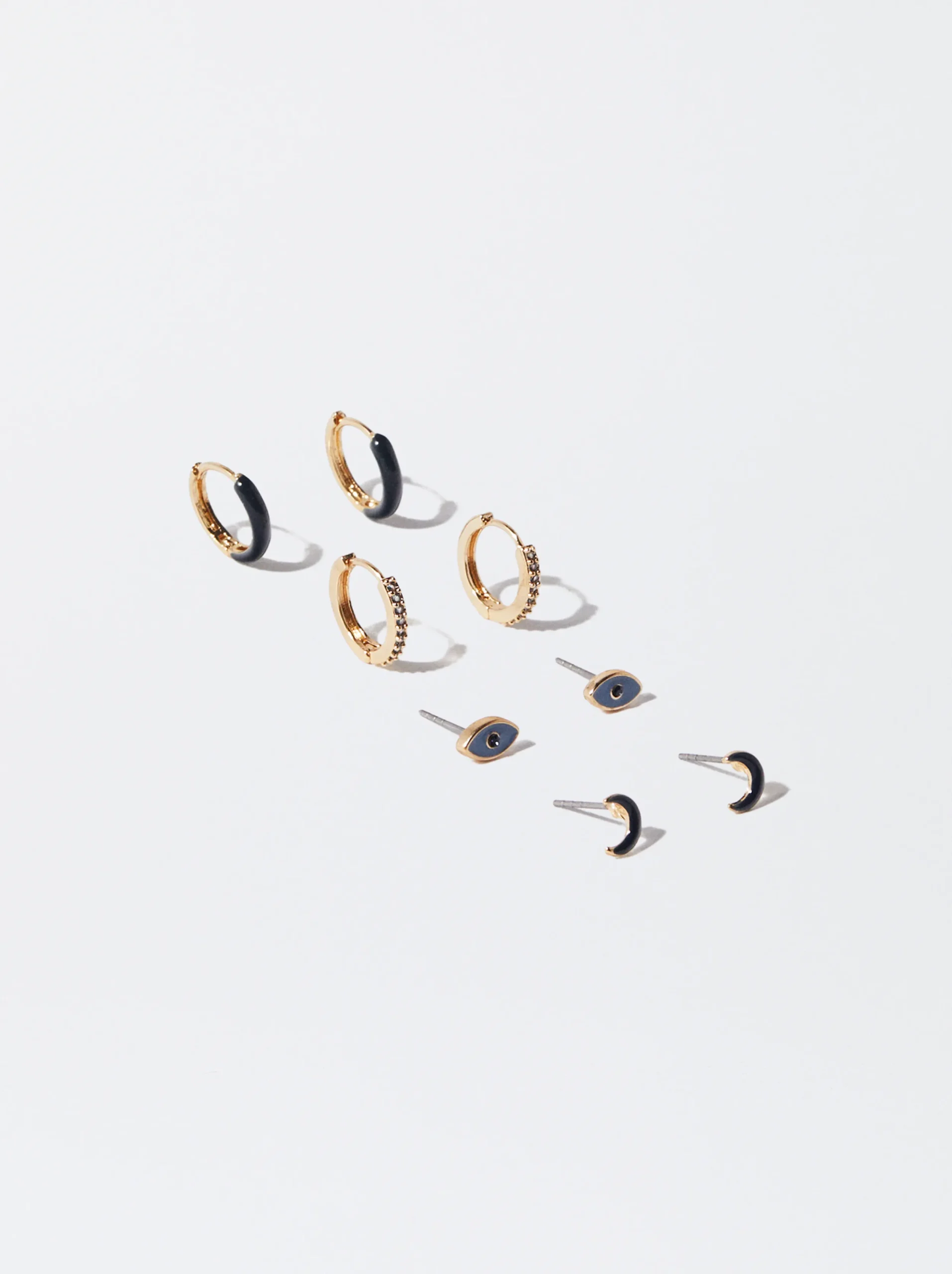 PARFOIS Conjunto De Pendientes Con Circonitas Multicor Best Sale