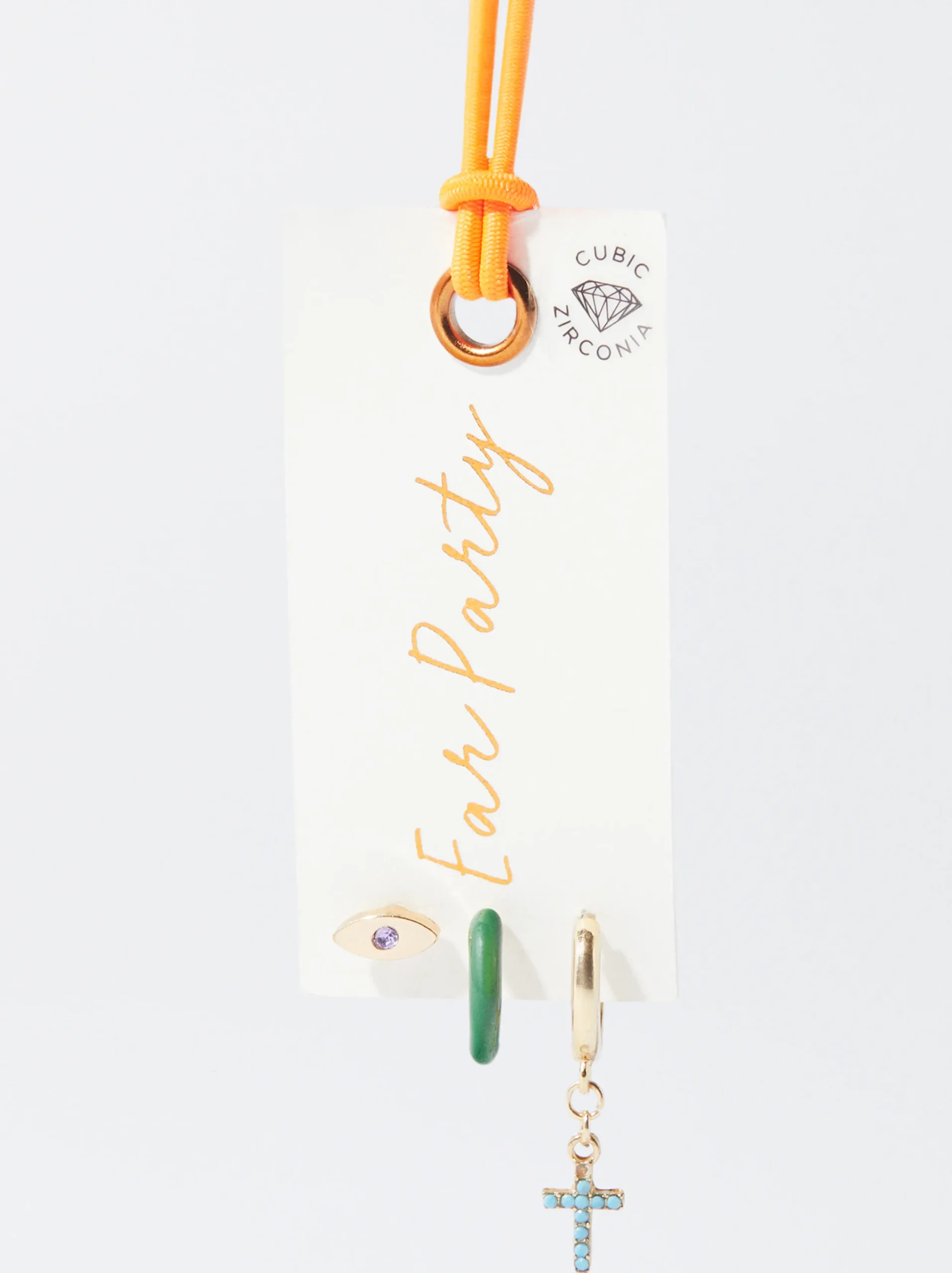 PARFOIS Conjunto De Pendientes Con Circonitas Multicor Discount