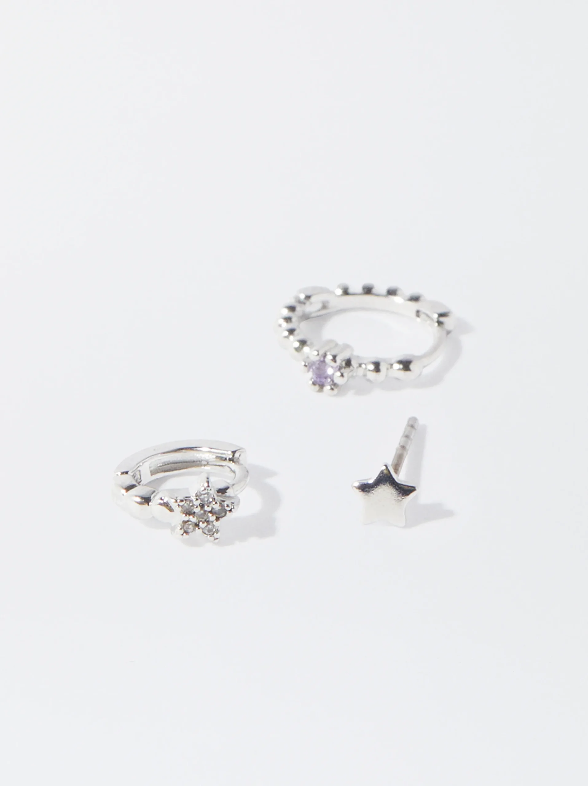 PARFOIS Conjunto De Pendientes Con Circonitas Multicor Best