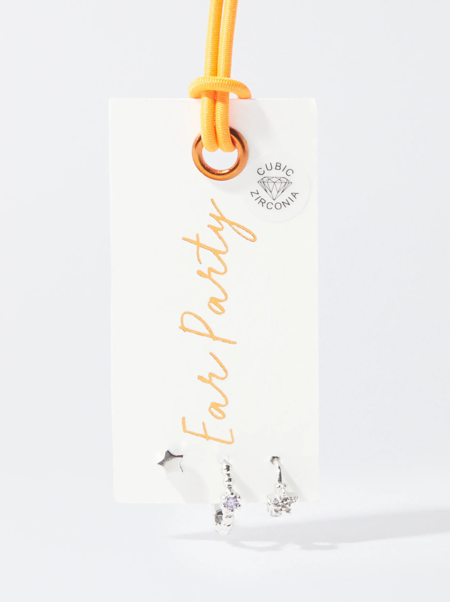 PARFOIS Conjunto De Pendientes Con Circonitas Multicor Best
