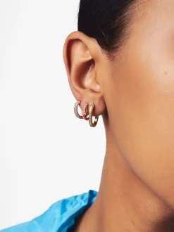 PARFOIS Conjunto De Pendientes Con Circonitas Multicor Discount