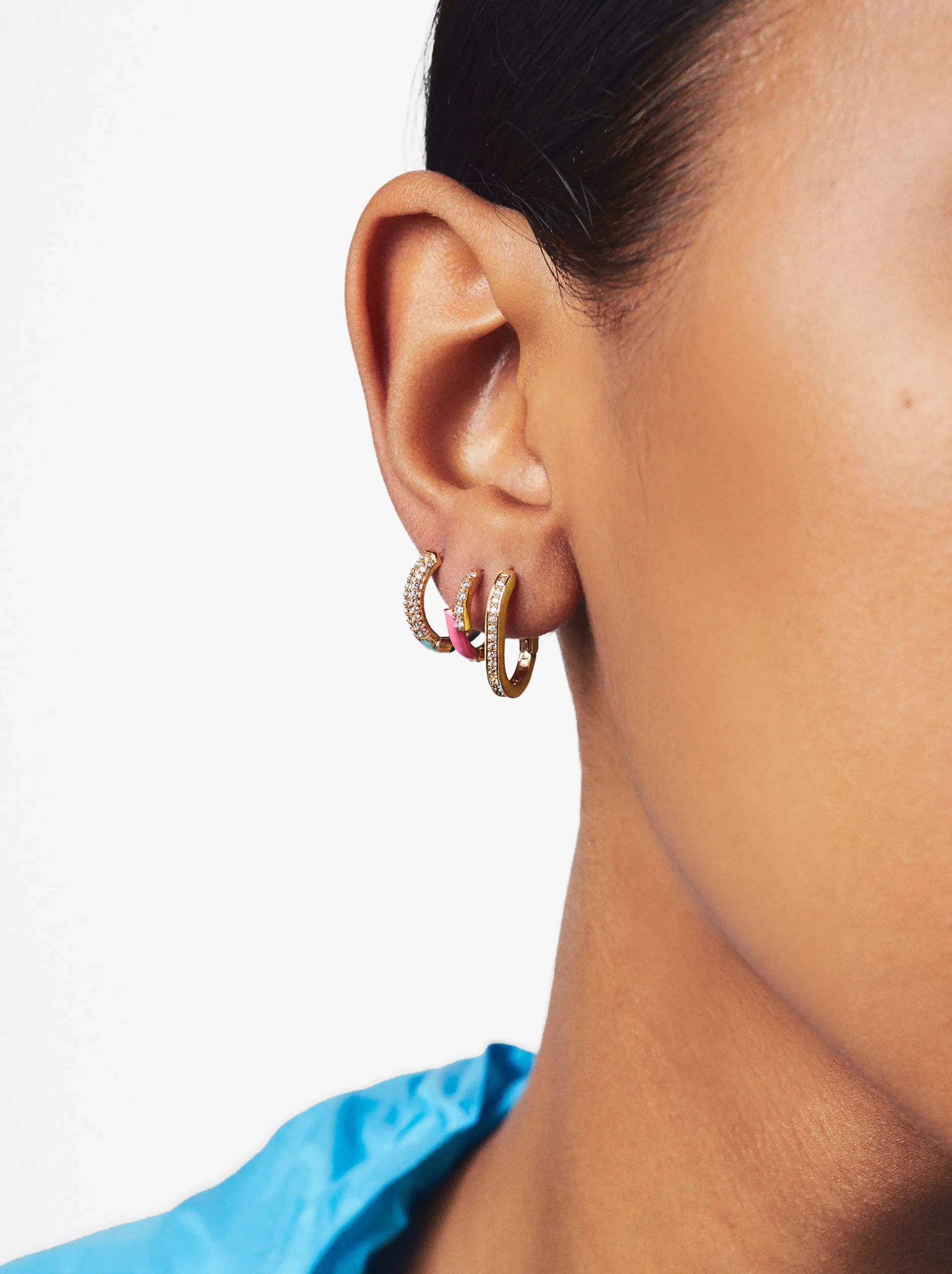 PARFOIS Conjunto De Pendientes Con Circonitas Multicor Discount