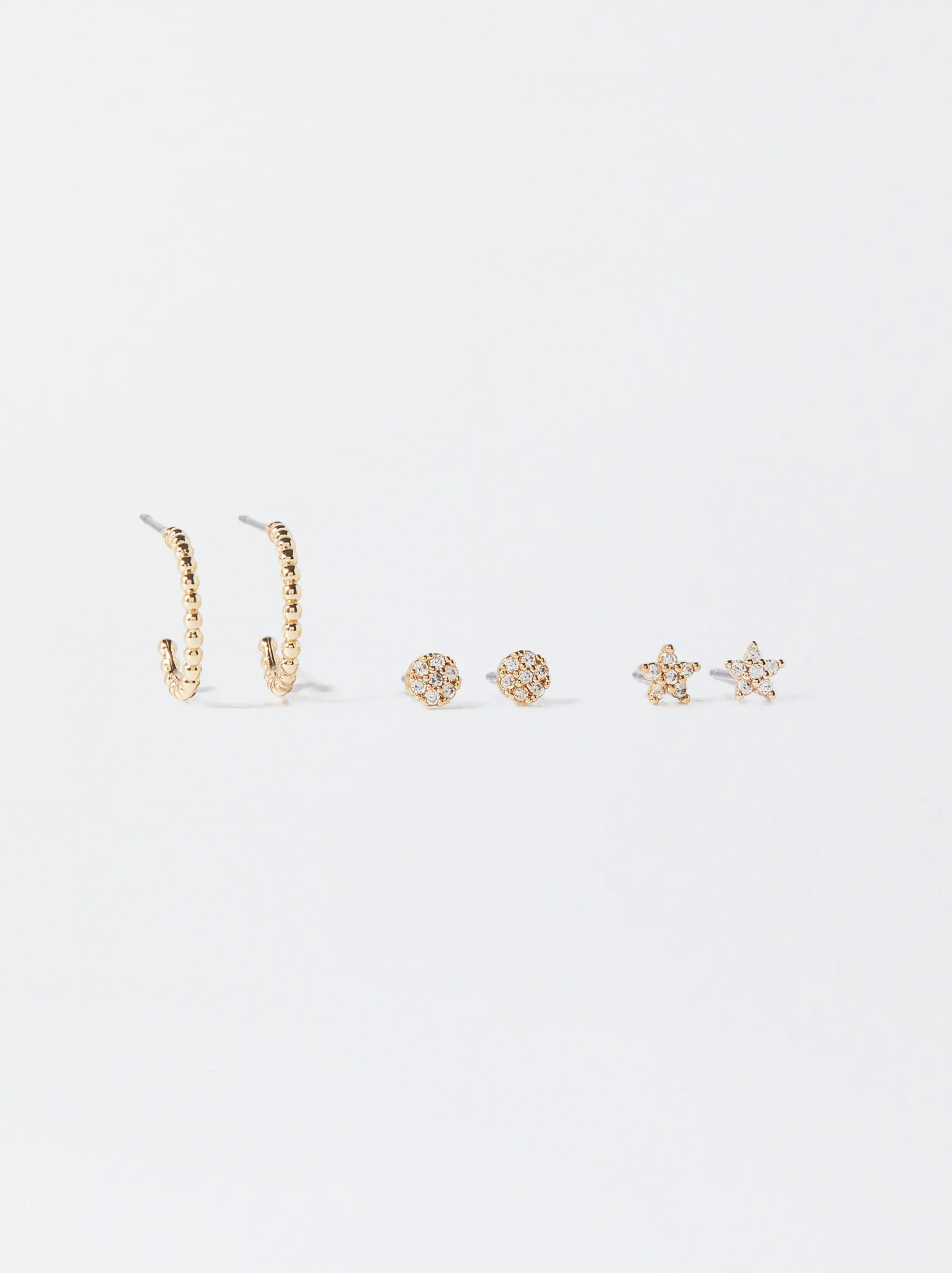 PARFOIS Conjunto De Pendientes Dorados Outlet