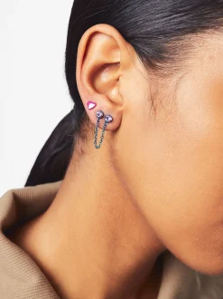 PARFOIS Conjunto De Pendientes Esmaltados Multicor Sale