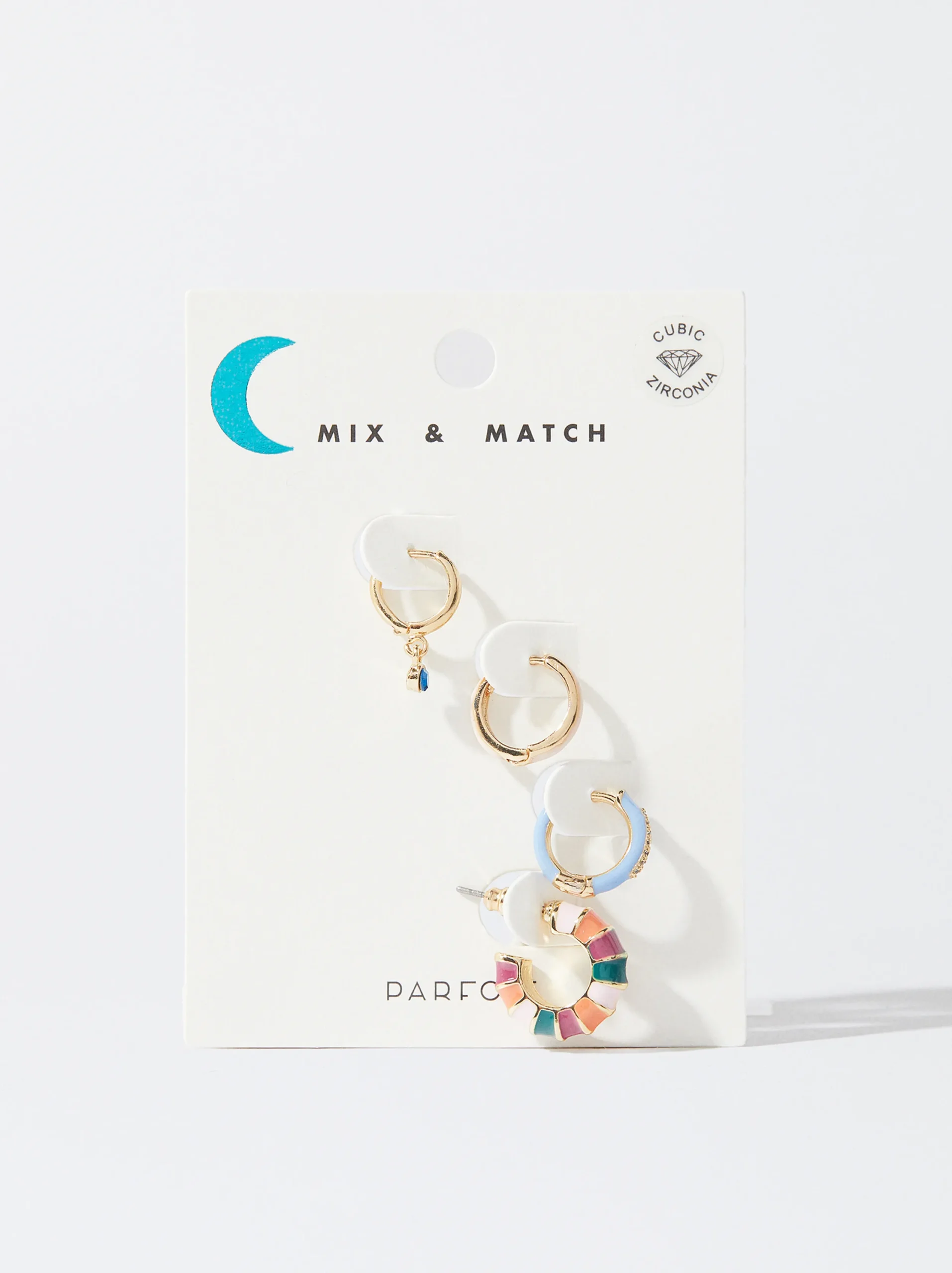 PARFOIS Conjunto De Pendientes Esmaltados Multicor Sale