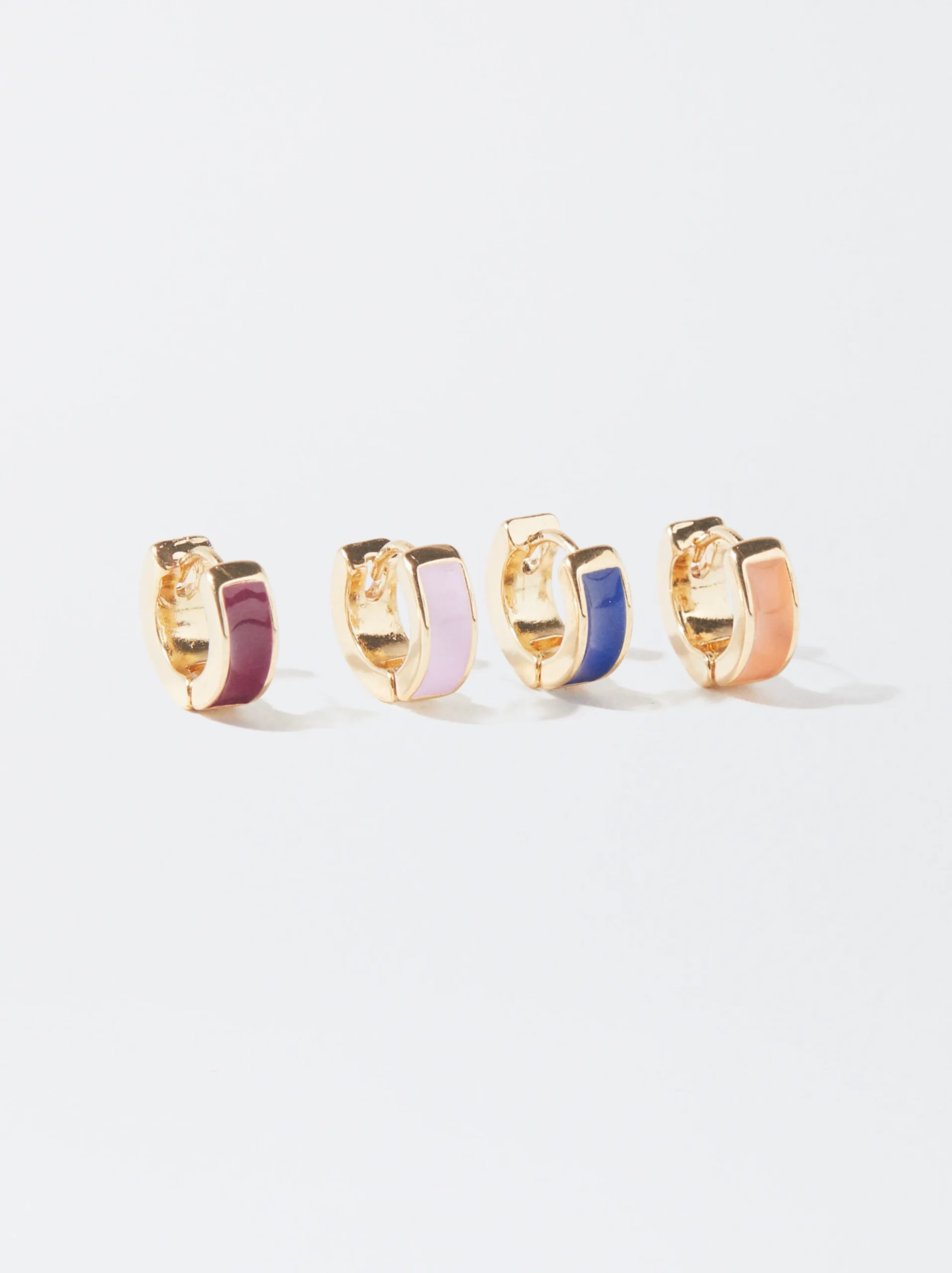 PARFOIS Conjunto De Pendientes Esmaltados Multicor Fashion