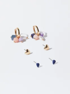 PARFOIS Conjunto De Pendientes Multicolor Multicor Flash Sale