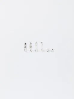 PARFOIS Conjunto De Pendientes s Plateado Sale