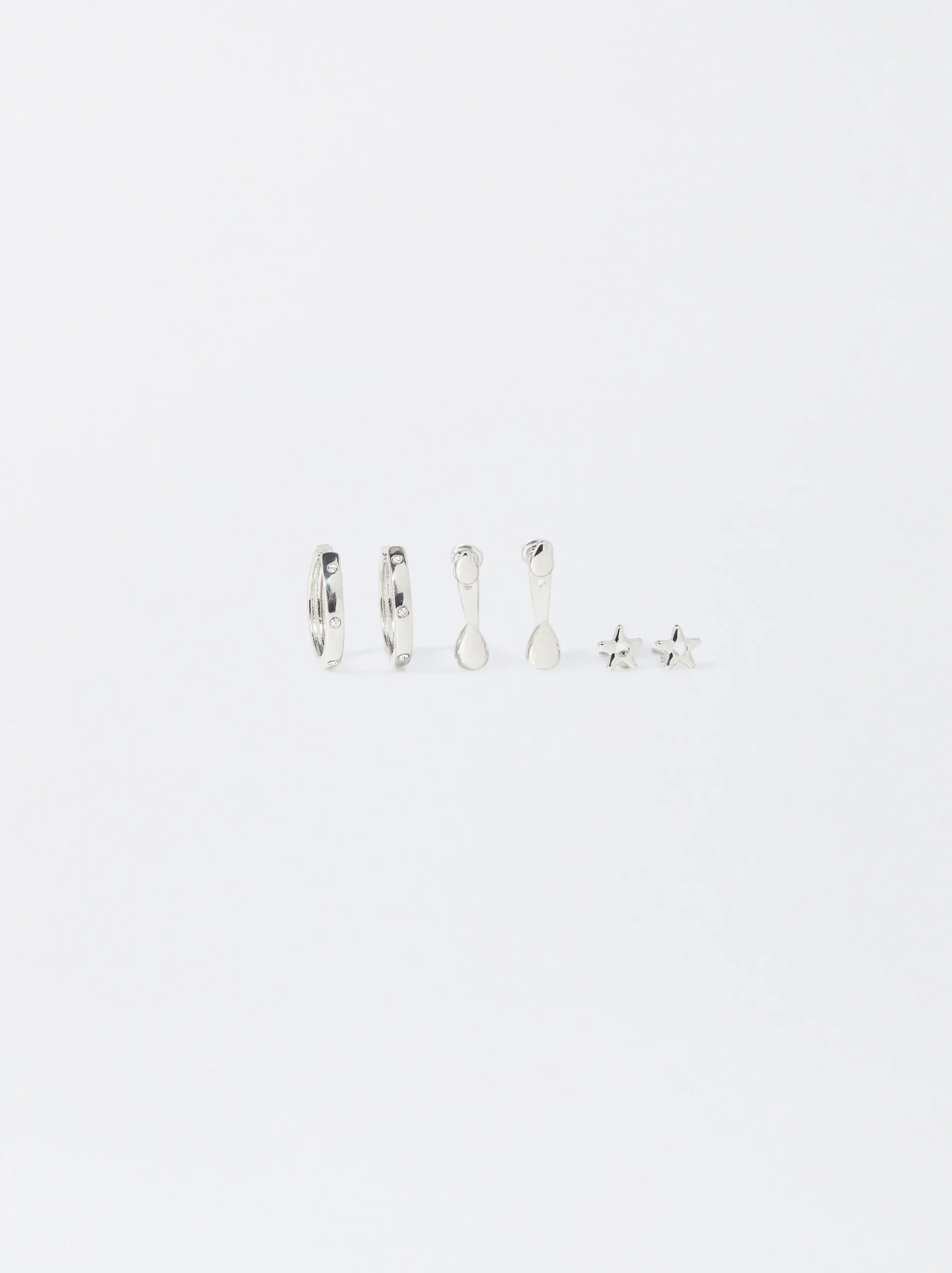 PARFOIS Conjunto De Pendientes s Plateado Sale