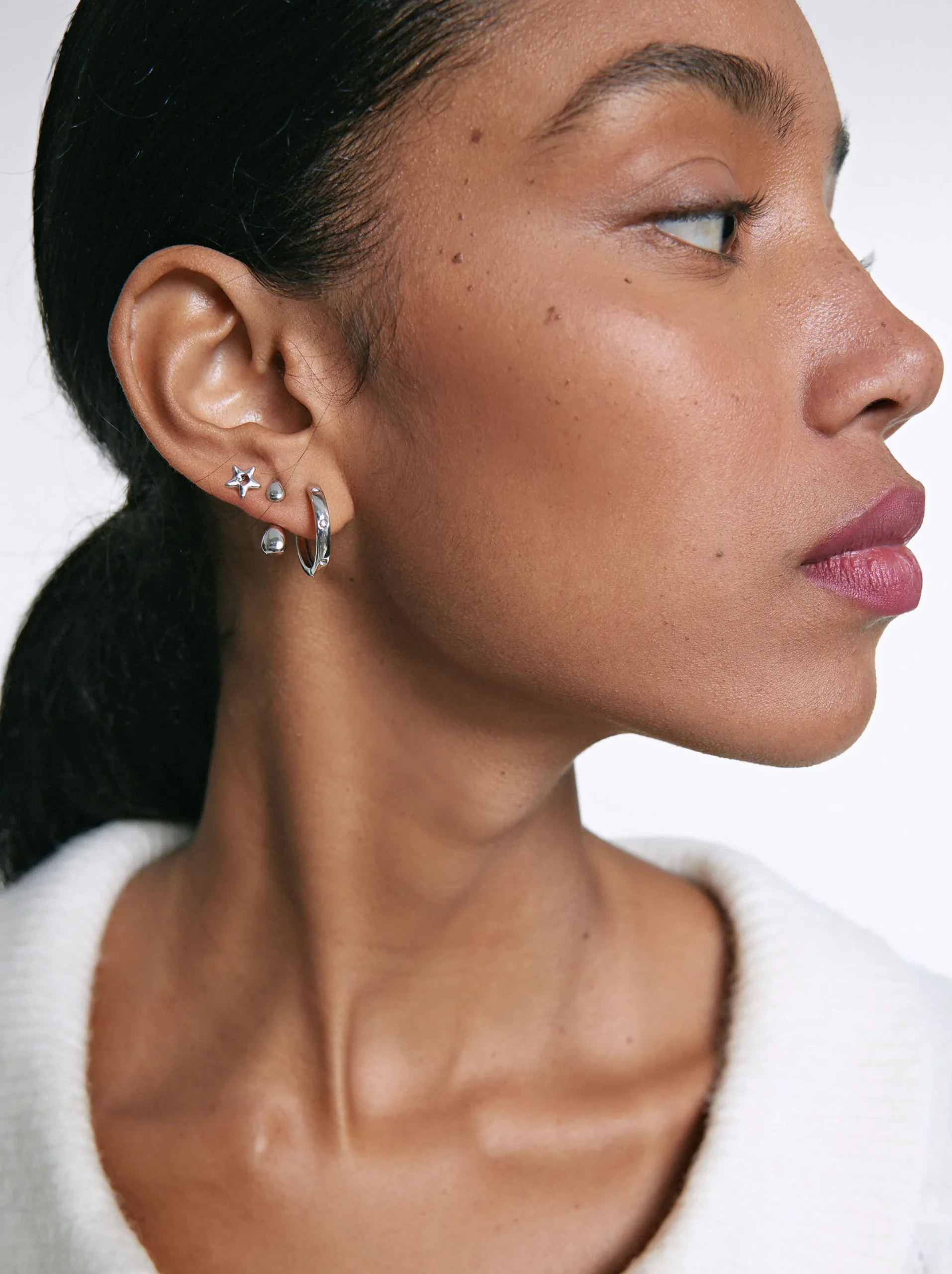 PARFOIS Conjunto De Pendientes s Plateado Sale