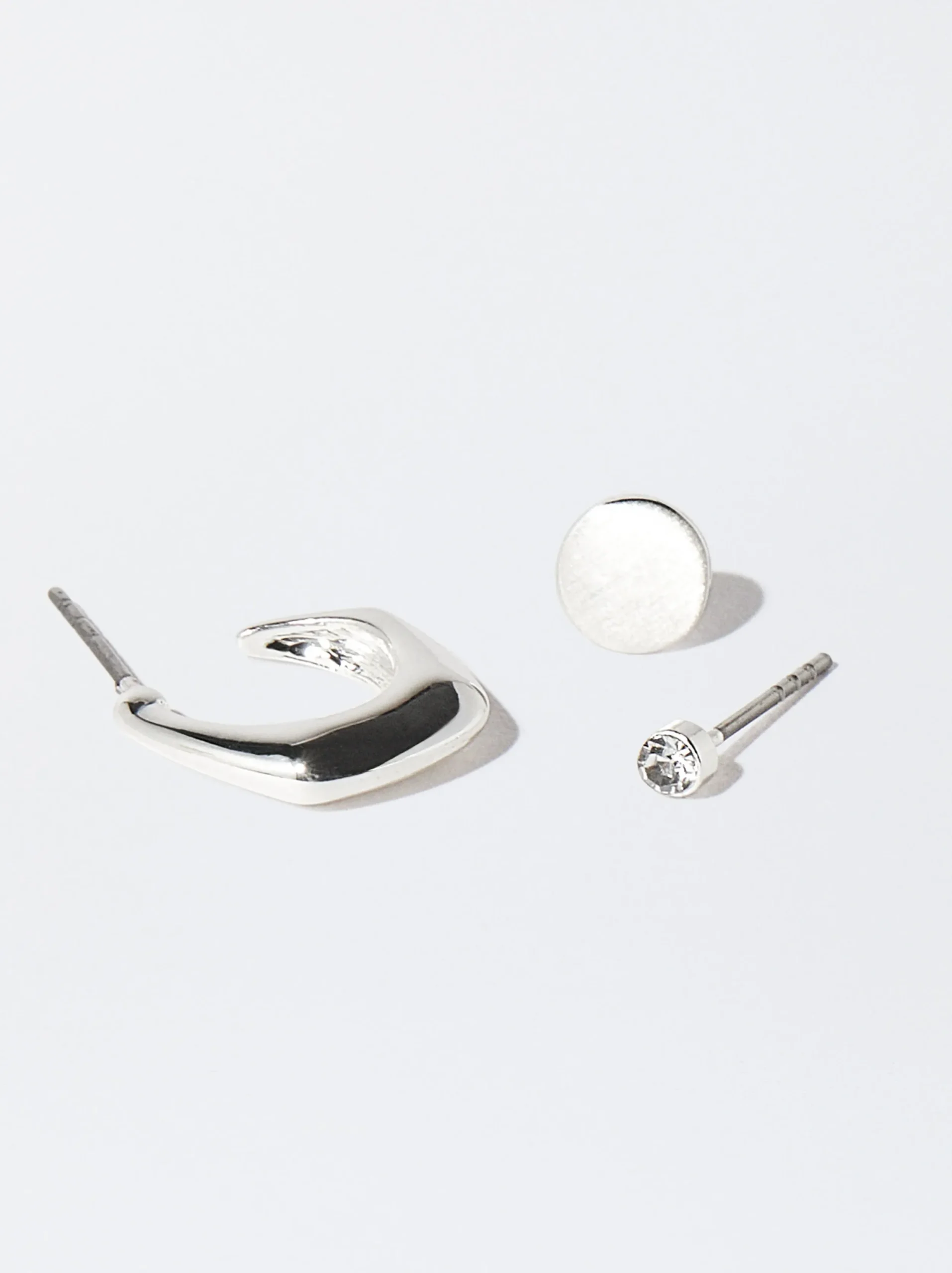 PARFOIS Conjunto De Pendientes s Plateado Best