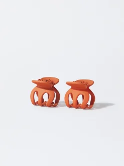 PARFOIS Conjunto De Pinzas De Pelo Naranja Outlet