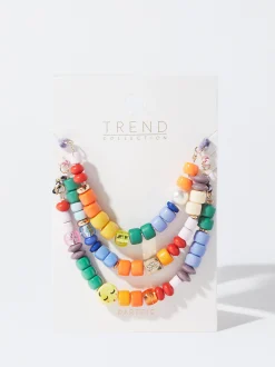 PARFOIS Conjunto De Pulseras Con Resina Multicor Best