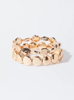 PARFOIS Conjunto De Pulseras Elásticas Dorado Best Sale