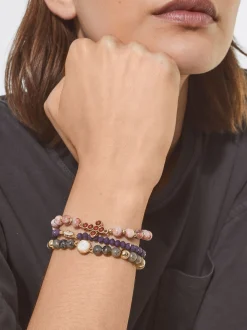 PARFOIS Conjunto De Pulseras Elásticas Con Piedra Multicor Clearance