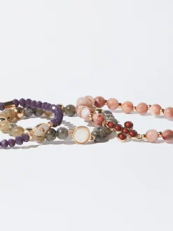 PARFOIS Conjunto De Pulseras Elásticas Con Piedra Multicor Clearance