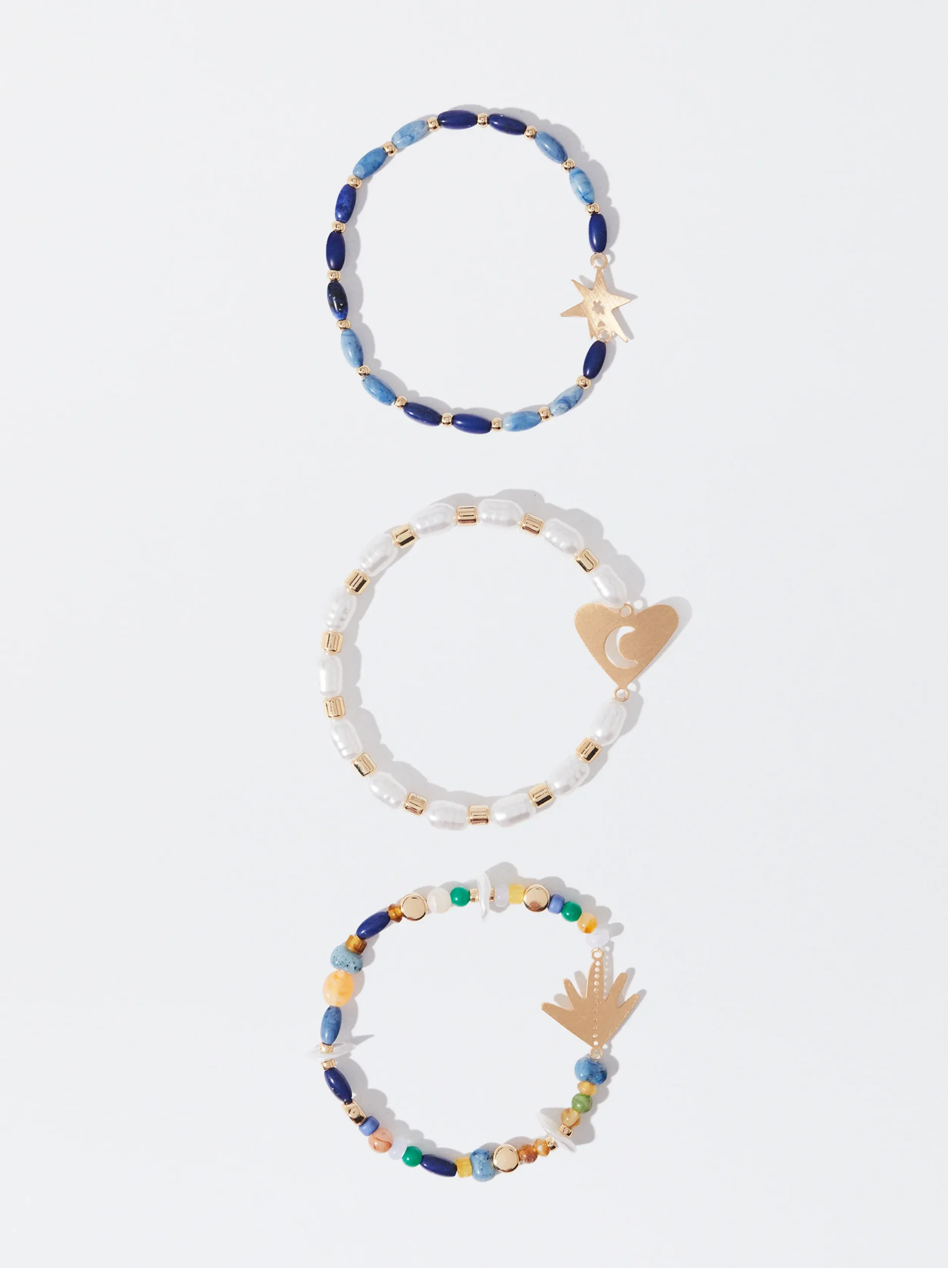 PARFOIS Conjunto De Pulseras Perlas Multicor Online