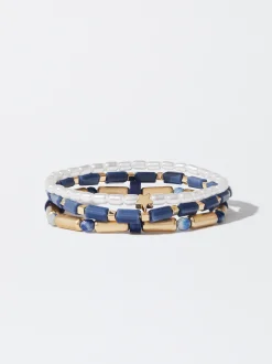 PARFOIS Conjunto De Pulseras Perlas Multicor Flash Sale