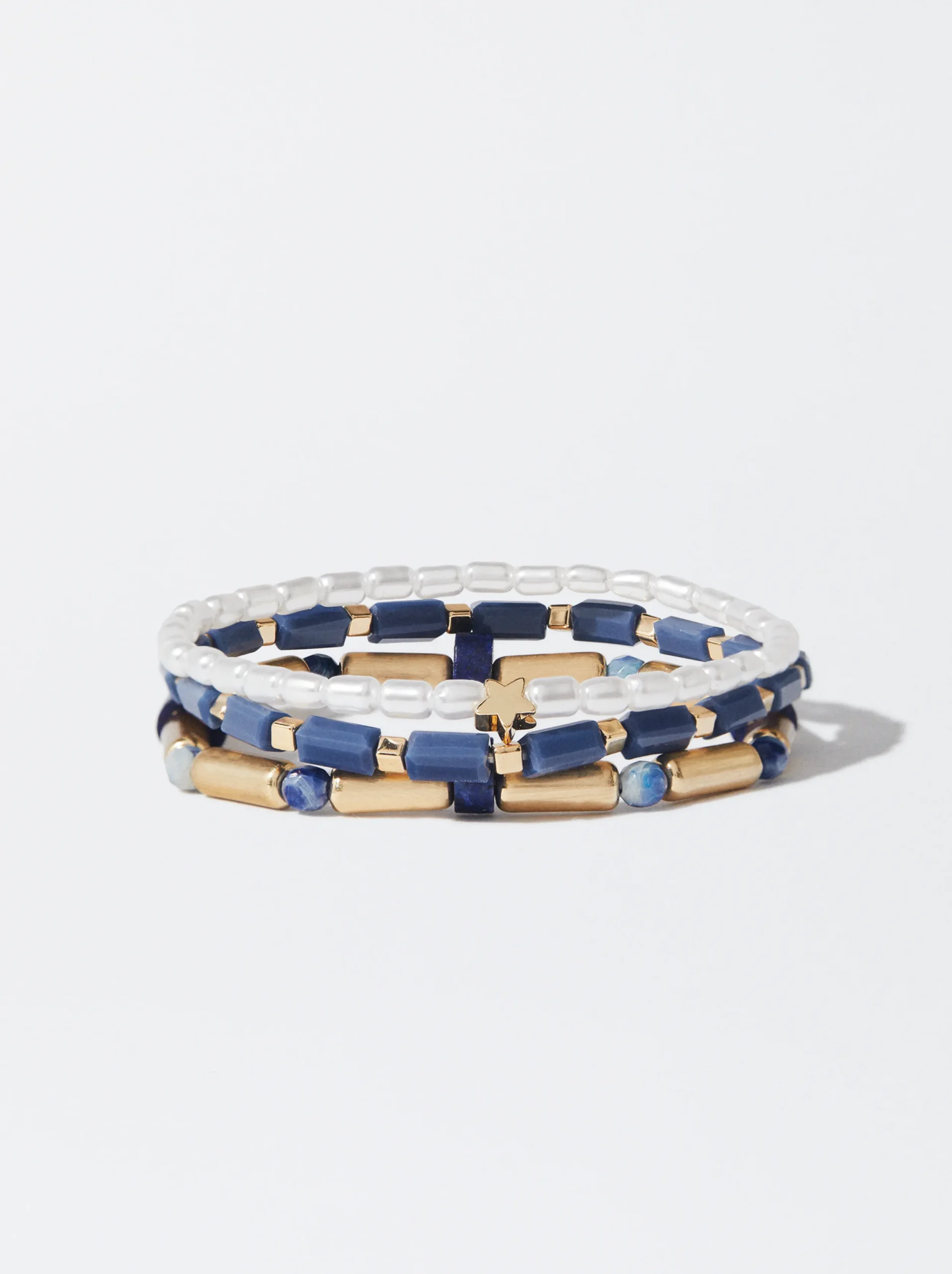 PARFOIS Conjunto De Pulseras Perlas Multicor Flash Sale
