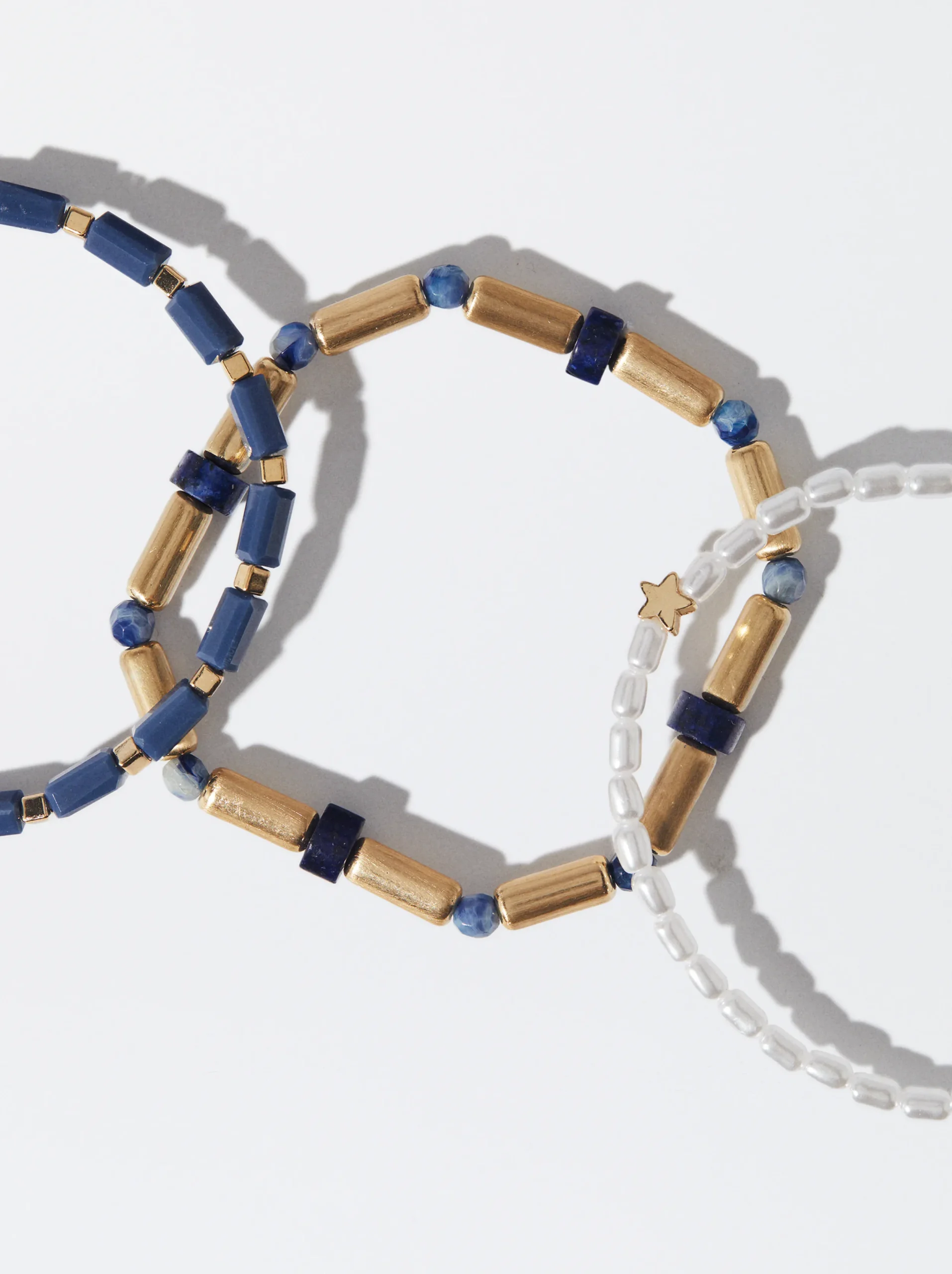 PARFOIS Conjunto De Pulseras Perlas Multicor Flash Sale