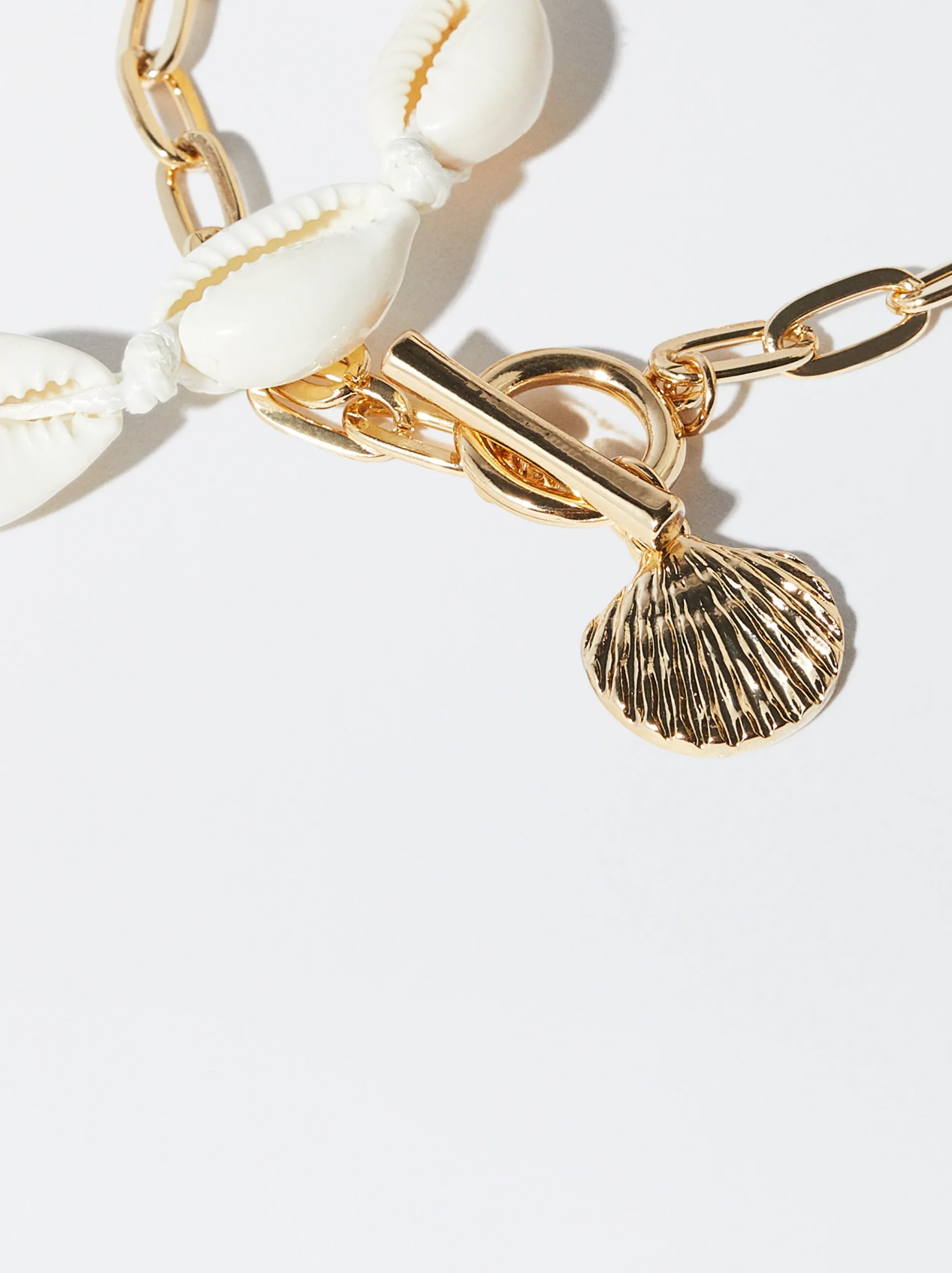 PARFOIS Conjunto Pulseras Conchas Dorado Online