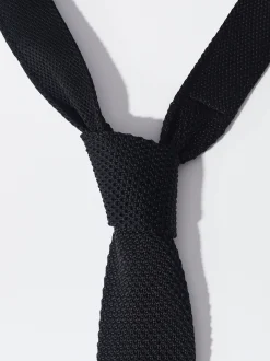 PARFOIS Corbata Con Textura Negro Cheap