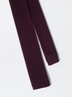 PARFOIS Corbata Con Textura Burdeos New