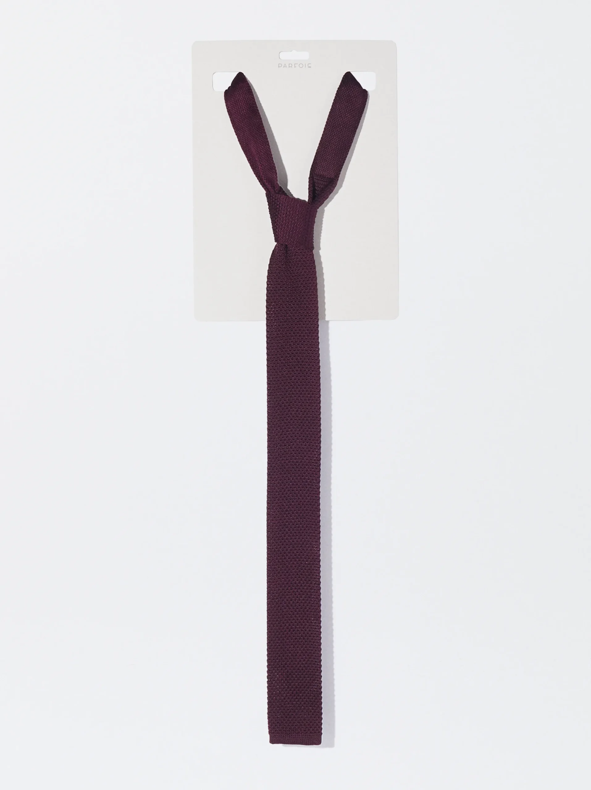 PARFOIS Corbata Con Textura Burdeos New