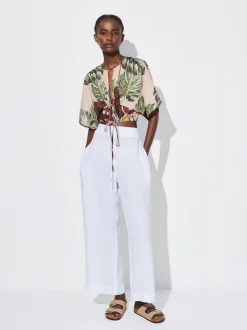 PARFOIS Cropped Top Estampado Multicor Best