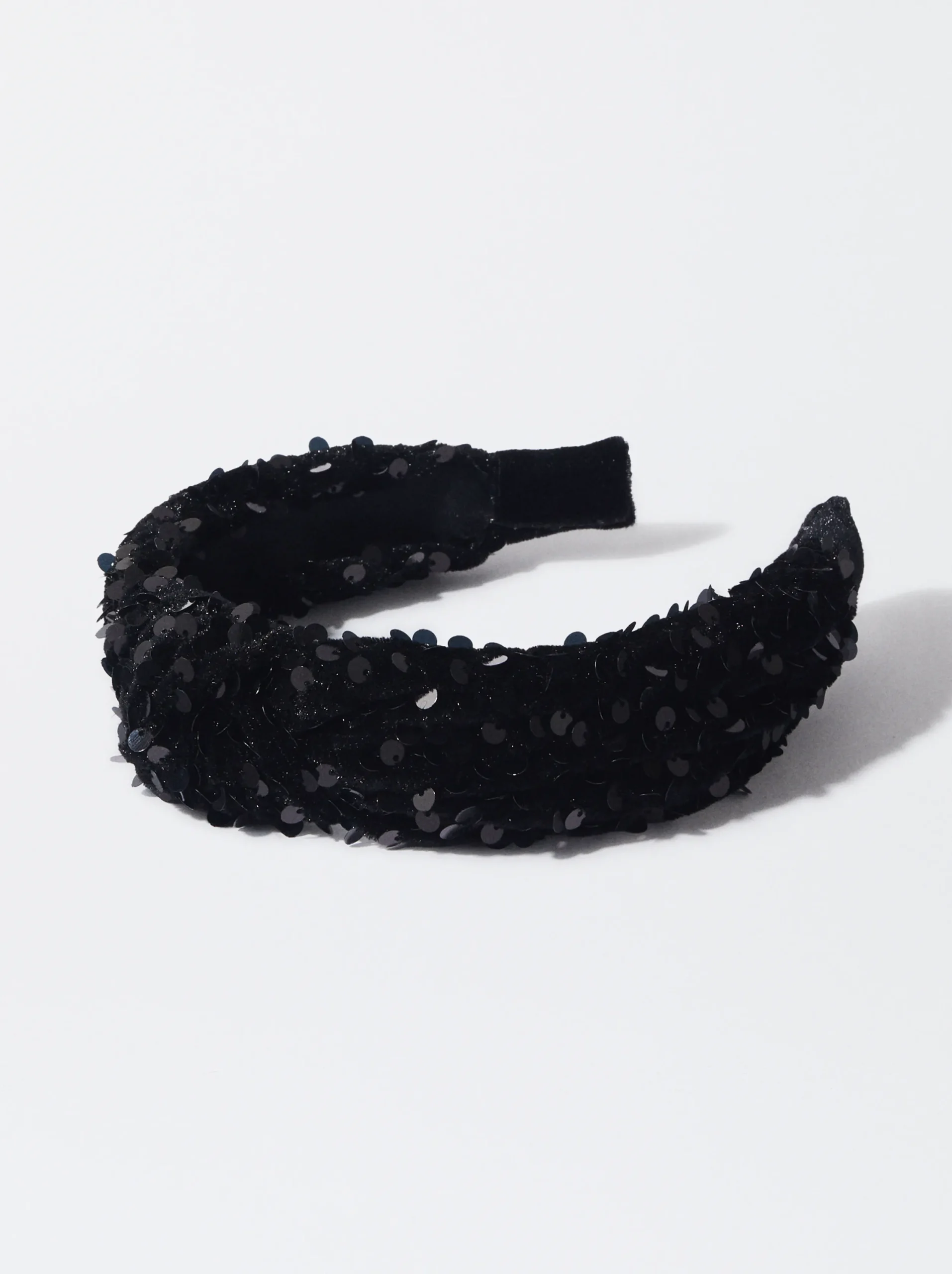 PARFOIS Diadema Con Lentejuelas Negro Clearance