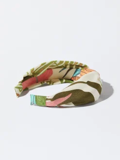 PARFOIS Diadema Con Nudo Estampada Multicor Outlet