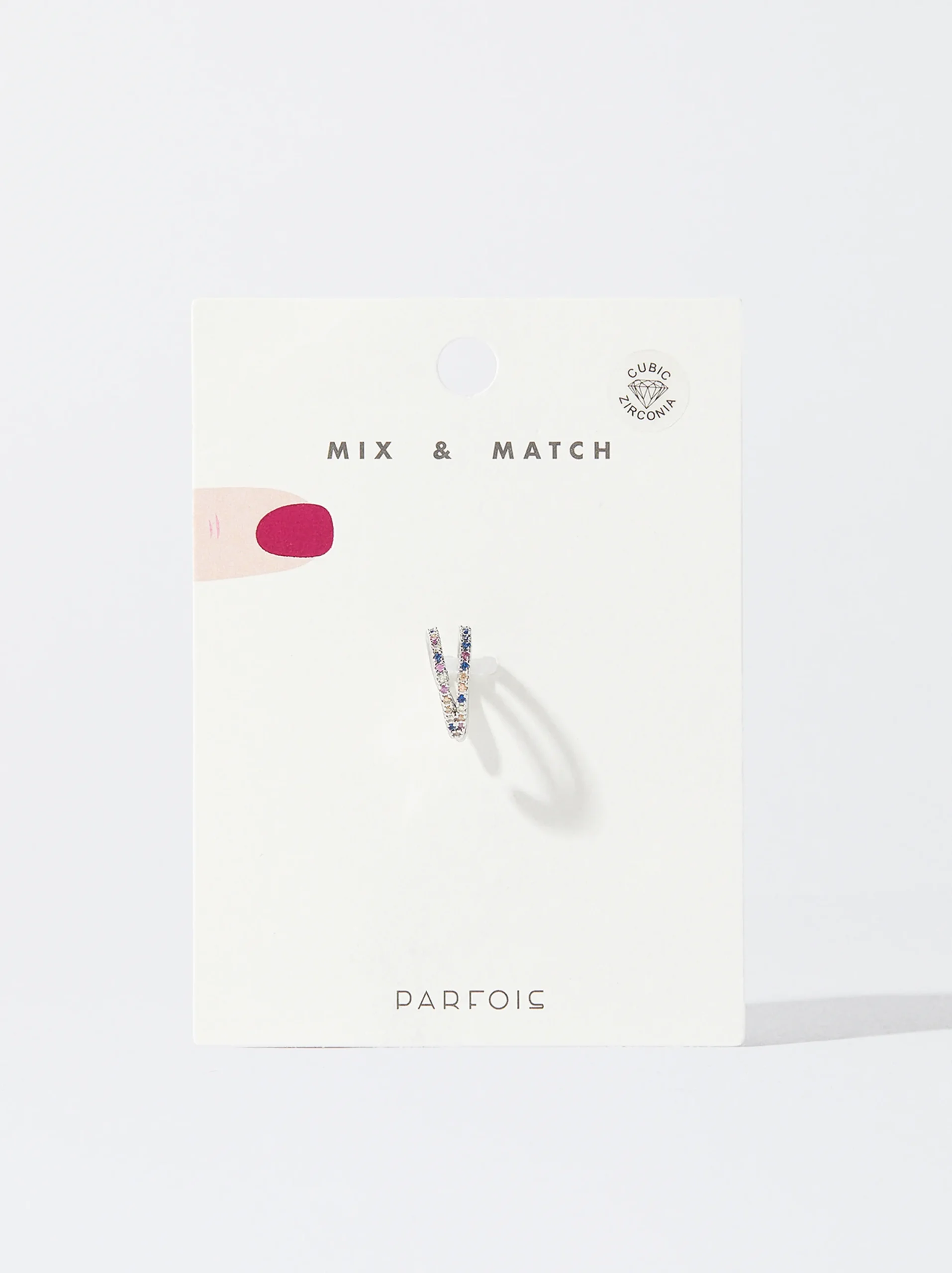 PARFOIS Ear Cuff Con Circonitas Multicor Outlet