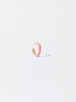 PARFOIS Ear Cuff Con Circonitas Fucsia Discount