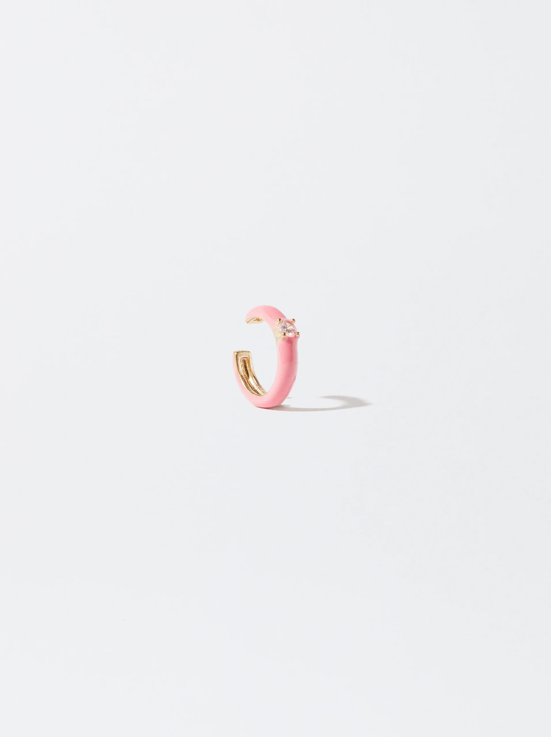 PARFOIS Ear Cuff Con Circonitas Fucsia Discount