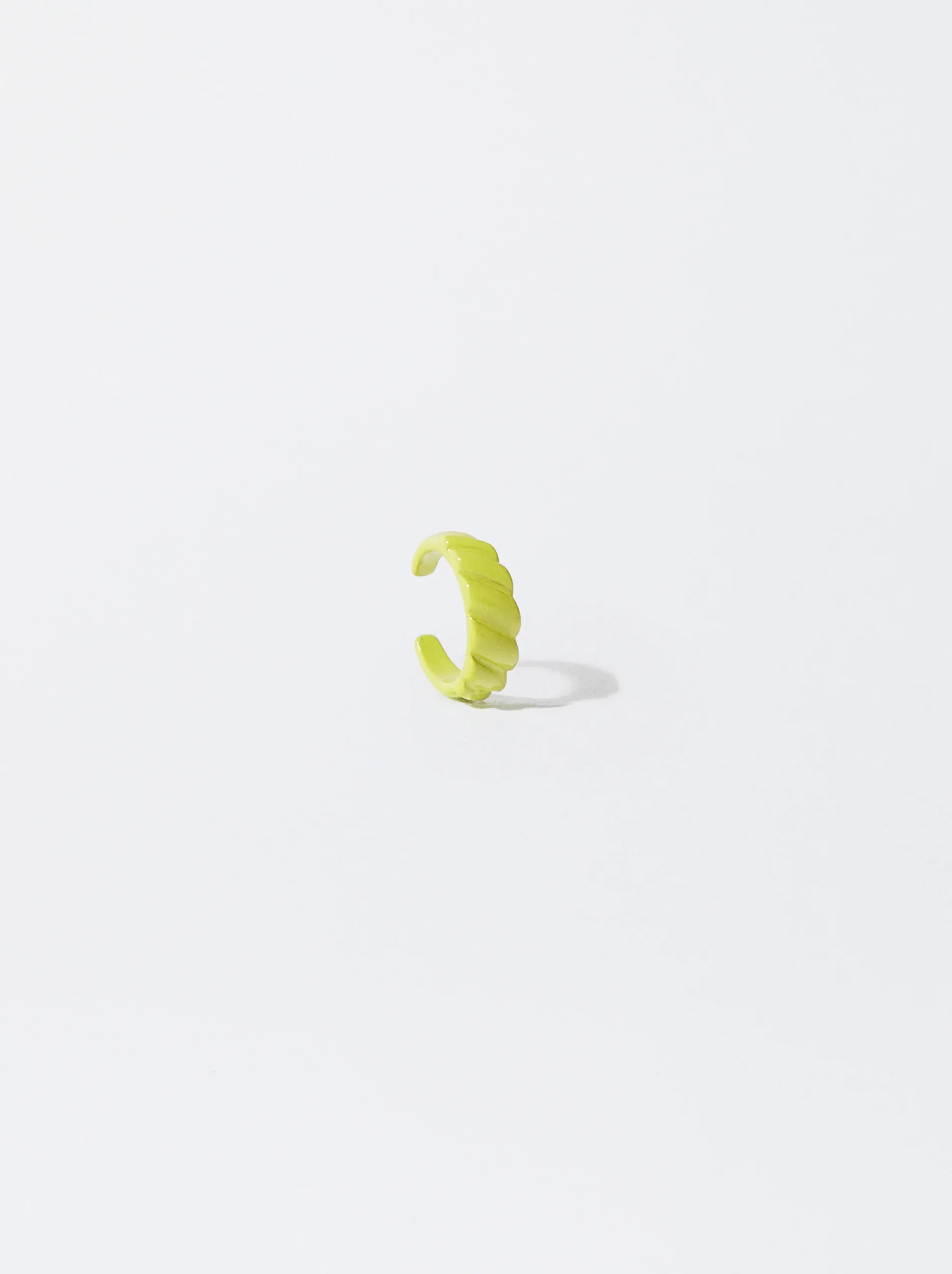 PARFOIS Ear Cuff Con Esmalte Beige New