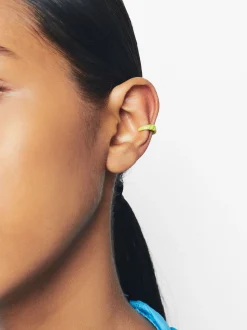 PARFOIS Ear Cuff Con Esmalte Beige New