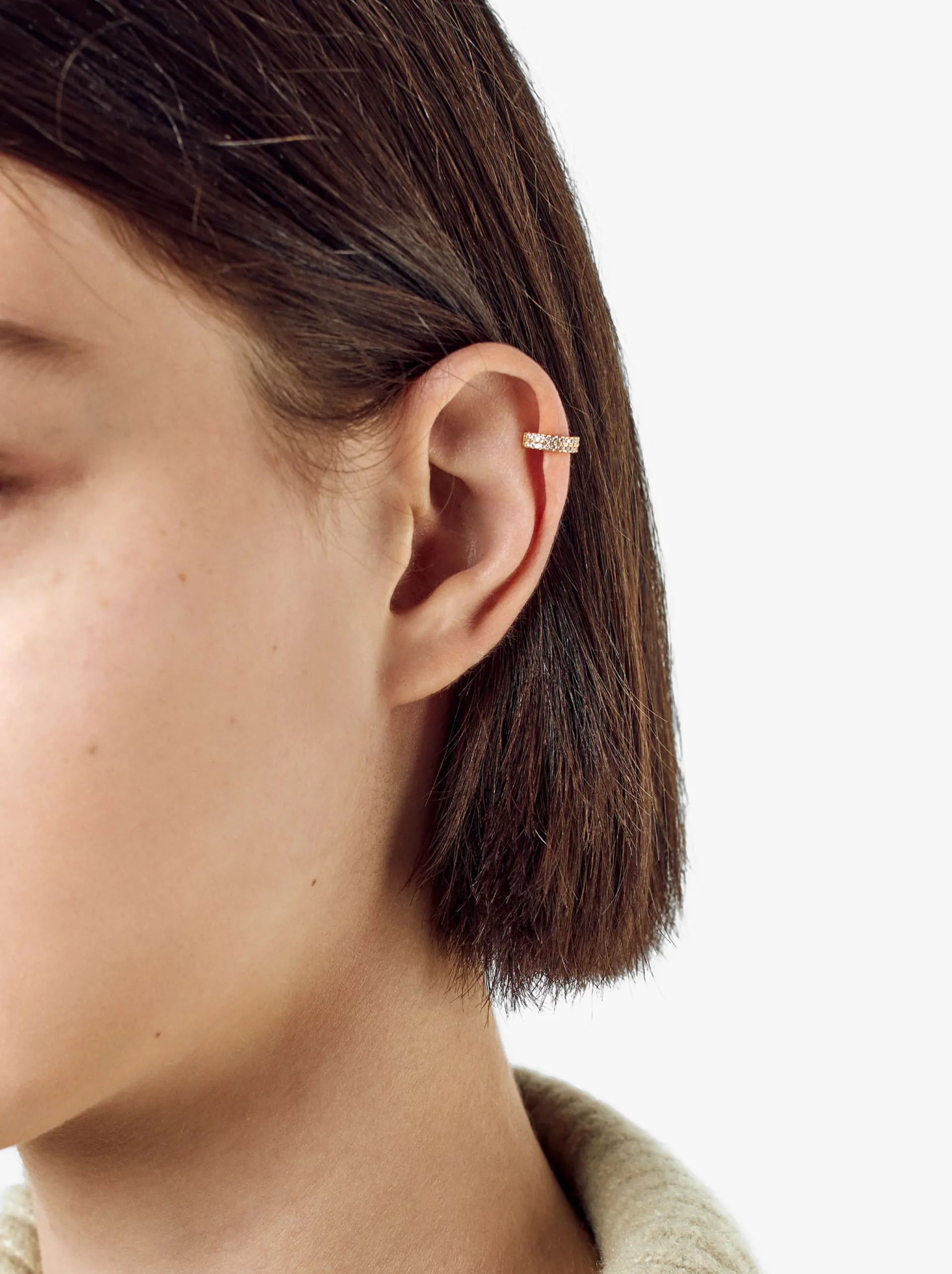 PARFOIS Earcuff De Plata 925 Con Circonitas Dorado Best