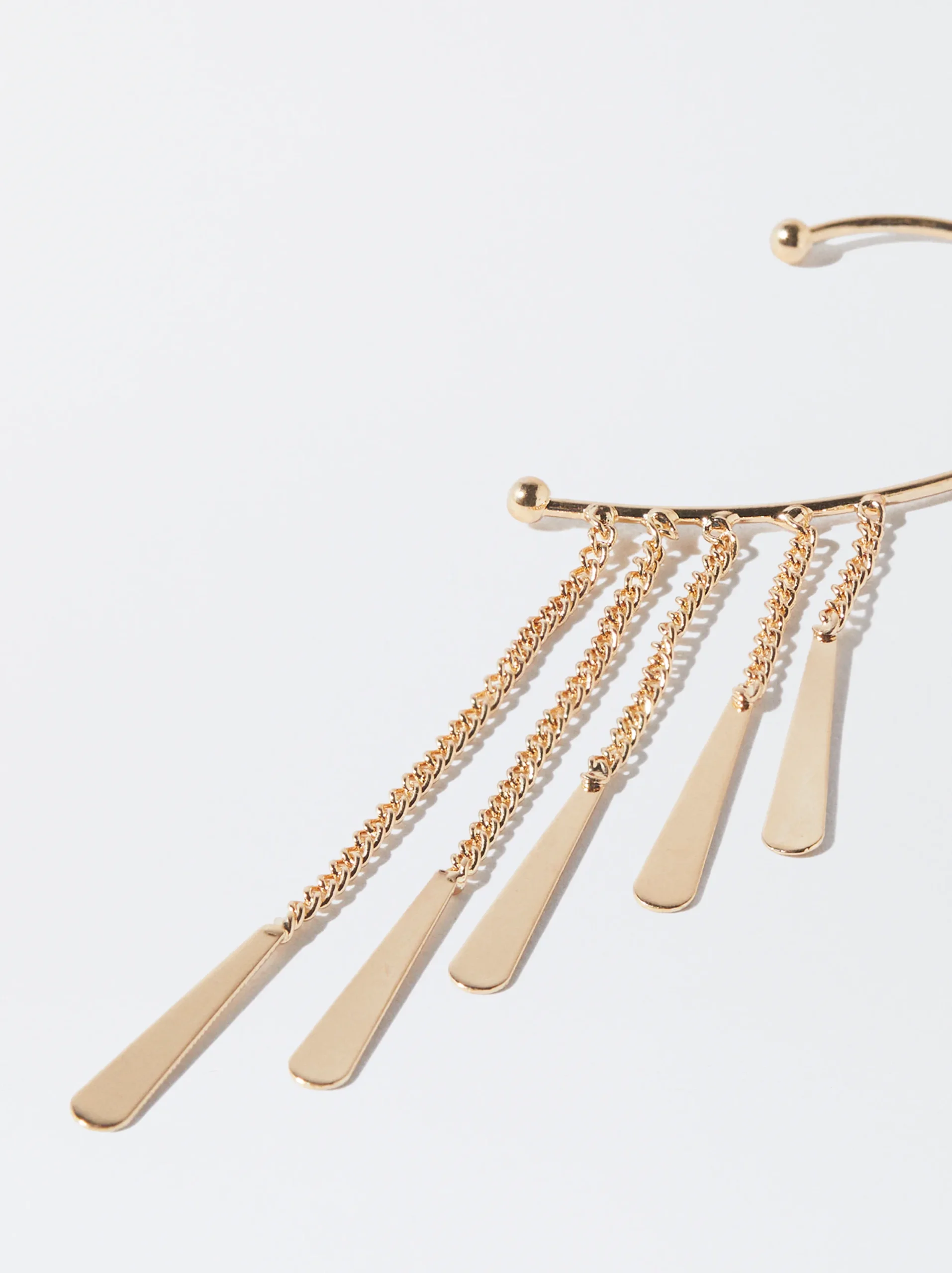 PARFOIS Earcuff Con Lágrimas Dorado Outlet