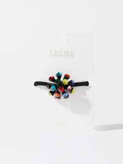 PARFOIS Elástico Para El Pelo Detalles Brillantes Multicor Best Sale