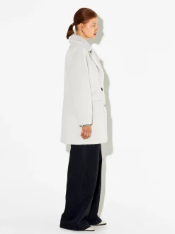 PARFOIS Exclusivo Online - Abrigo De Pelo Bolsillos Solapa Crudo Best Sale