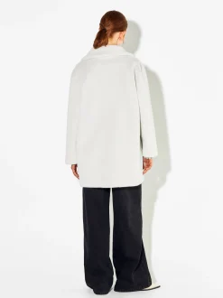 PARFOIS Exclusivo Online - Abrigo De Pelo Bolsillos Solapa Crudo Best Sale