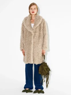PARFOIS Exclusivo Online - Abrigo Largo De Pelo Beige Best